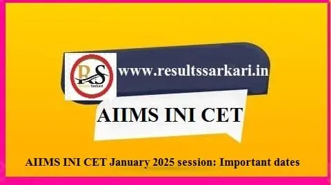 AIIMS INI-CET January 2025